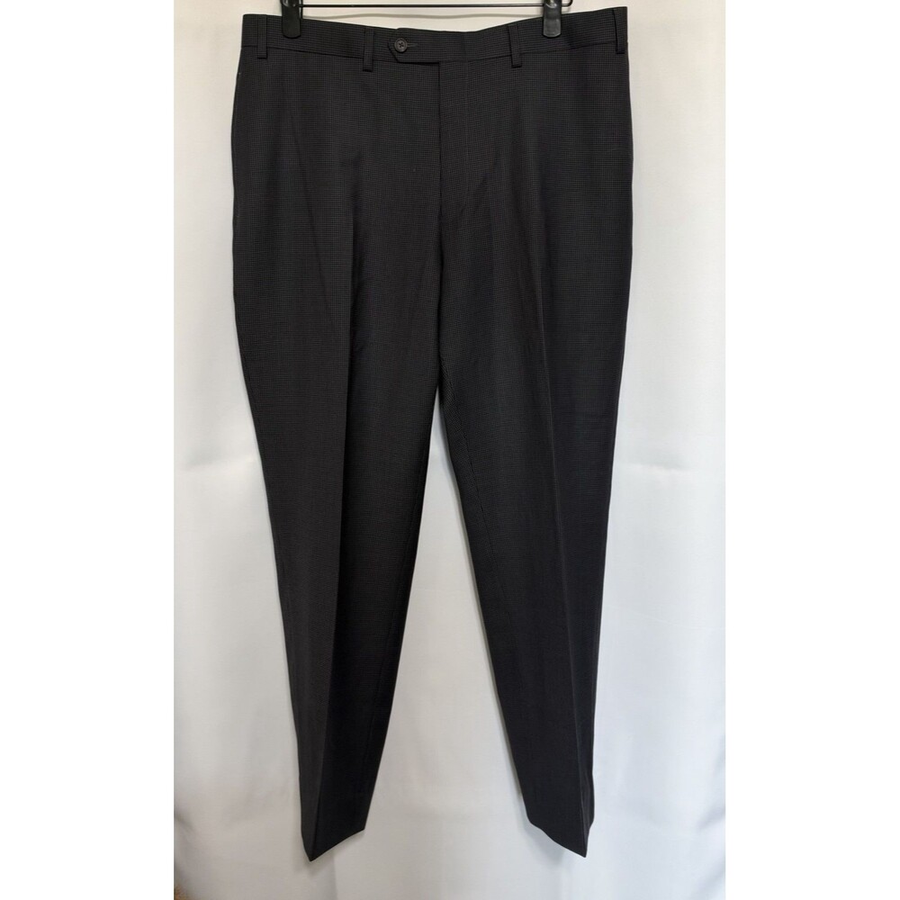 Ralph Lauren Men's Suit Pants Wool Houndstooth Black & Grey NWT
